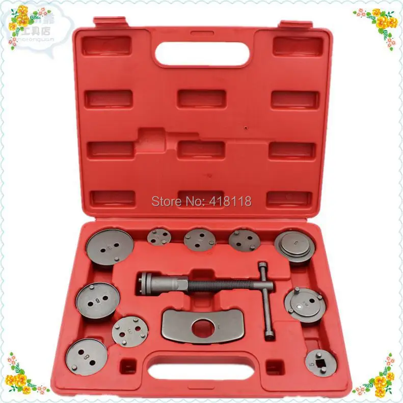 12PC Brake Caliper Piston Pad Car Rewind Wind Back Auto Repair Tool Kit