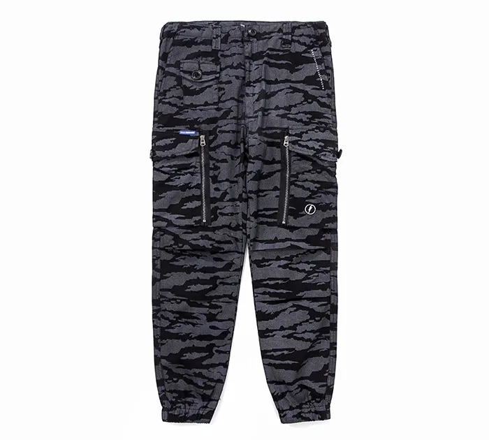 Для мужчин camo cargo jogger Штаны назад хип Письмо Печатные camo joggers