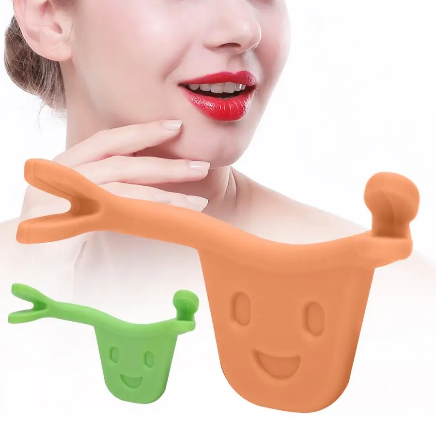 

Orthodontic 2 Colors Face Trainer Smile Maker Trainer Forming Mouth Exerciser for Lip Tattoo Dental Brackets