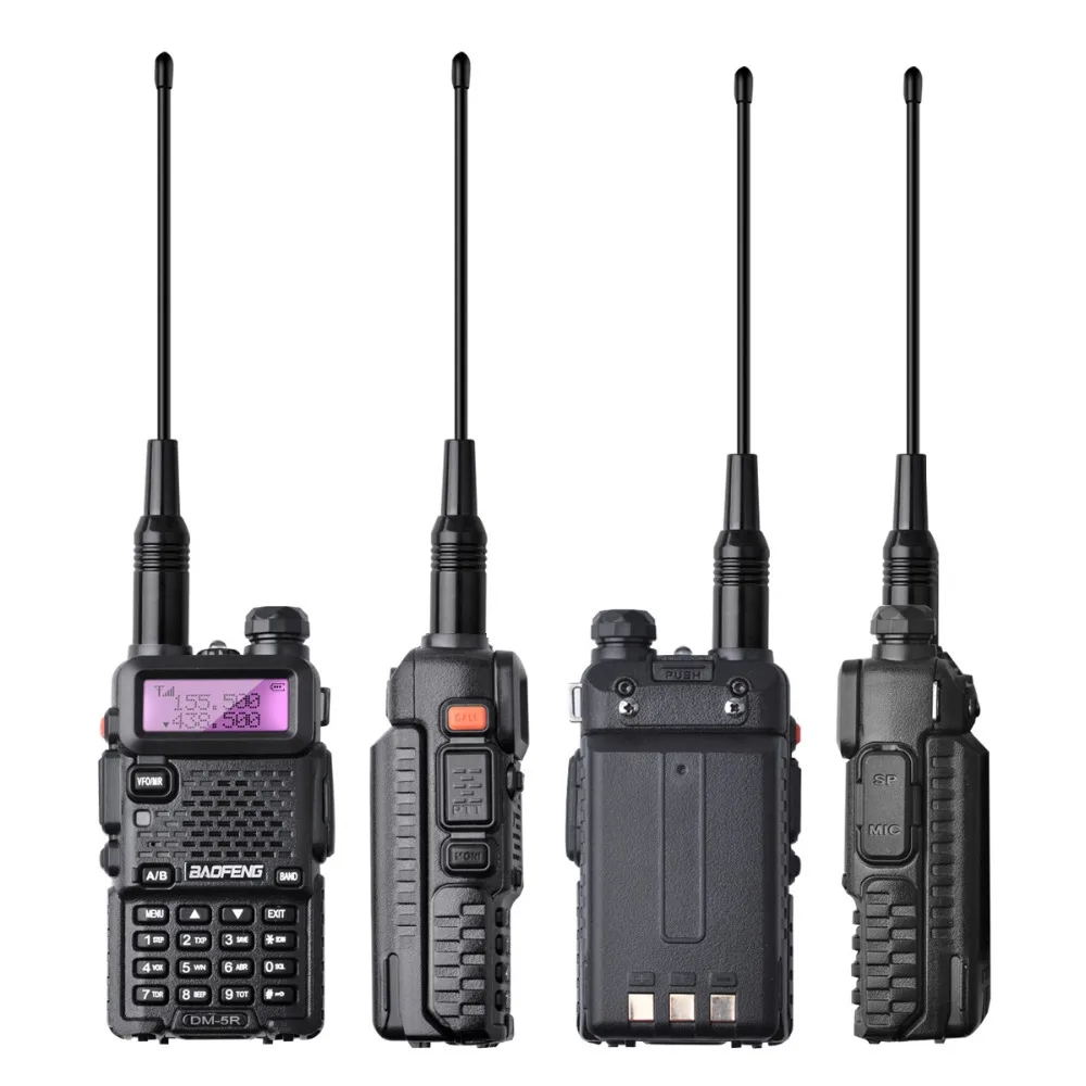 DMR радио DM-5R двухдиапазонный VHF и UHF 136-174 МГц-400-480 МГц 2000 мАч литий-ионная батарея двухстороннее радио цифровая рация