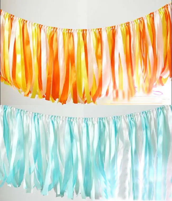 1 шт. цветная лента с кисточками украшение вечерние ринки свадьбы гирлянда