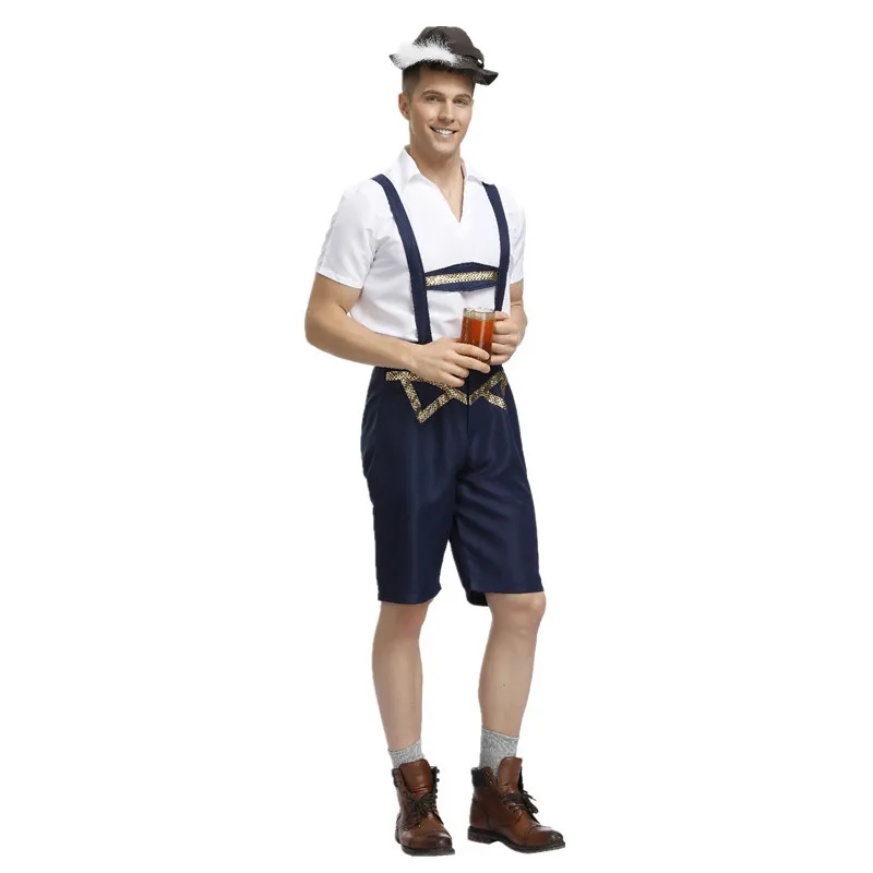 Германия костюм для Октоберфеста Хэллоуин Lederhosen баварский народный праздник пиво мужской комбинезон для косплея