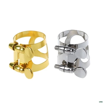 

Eb Alto Saxophone Rubber Bakelite Mouthpiece Ligature Brass Ligature Fastener
