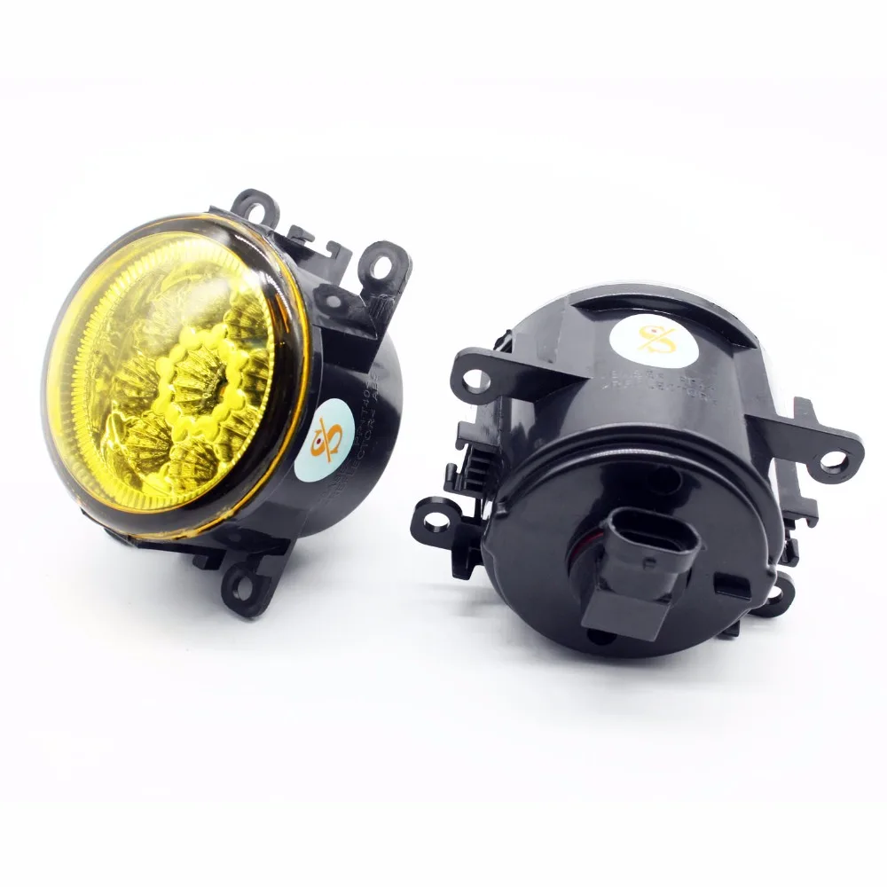 2pcs Car Styling Round Front Bumper LED Fog Lights DRL Daytime Running