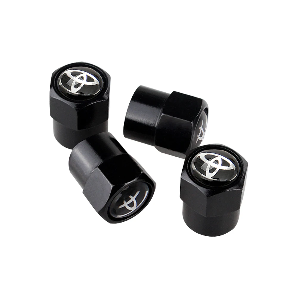 Car Accessory Metal Tire Stem Cover for Toyota Camry Highlander rav4 Scion Tundra Crown Land