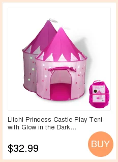 Личи Принцесса Палатка для игр в форме замка с светится в темноте звезды, складная Pop Up розовый Играть Палатка/Ho применение игрушка для