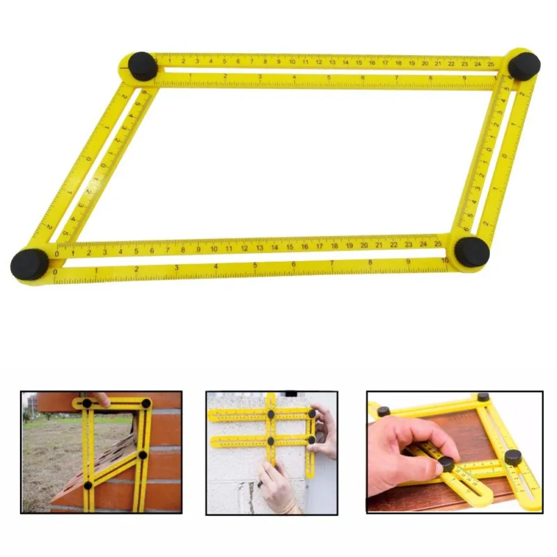Multifunctional Four Sided Ruler font b Measuring b font font b Instrument b font Template Angle