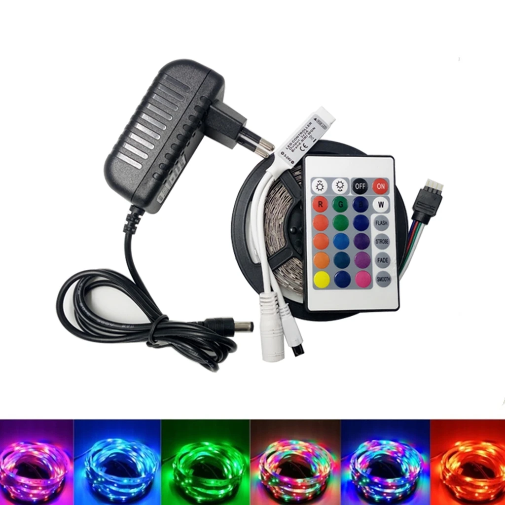 LED Strip Light SMD 2835 12V RGB Waterproof Power Adapter Supply 12V 2A