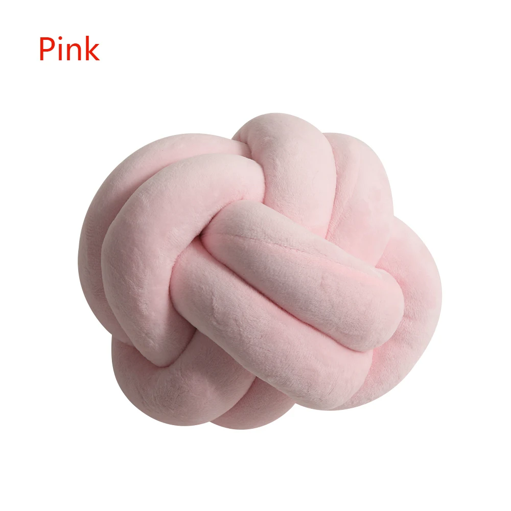 Pink St мяч-клубок, массивный Kussen, детская кровать, spelgoed Eenvoudige Decoratieve Kussens Beknopte Gooi Geknoopt Kussen, домашний декор; - Цвет: Pink