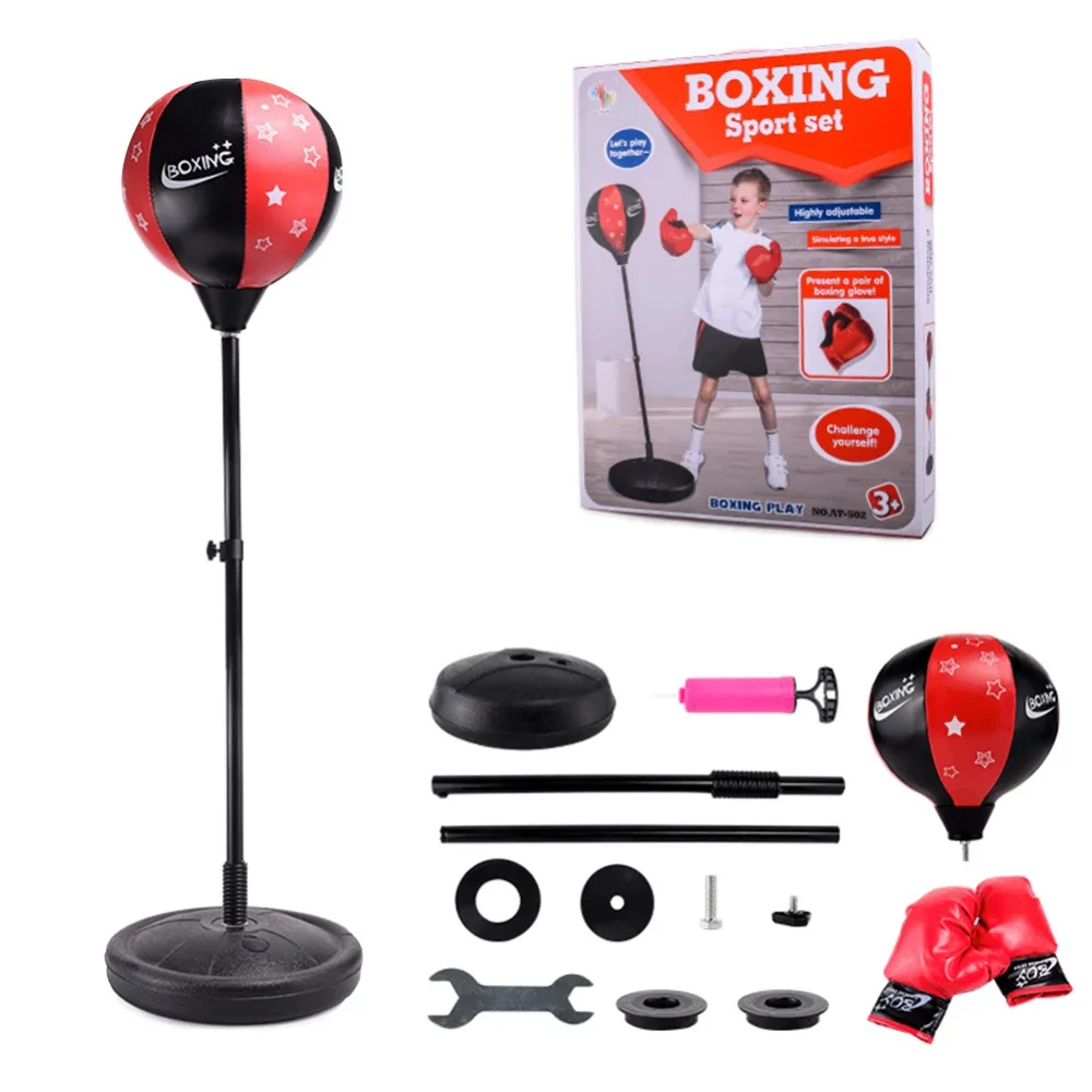 Box Fitness Freestanding Reflex Punching Bag Boxing Reflex Ball Adjustable Fitness Exercises Hand-eye Coordination Boxing Ball Box Fitness Freestanding Reflex Punching Bag Boxing Reflex Ball Adjustable Fitness Exercises Hand-eye Coordination Boxing Ball