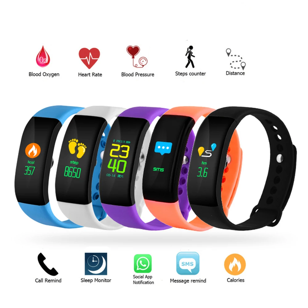 SANWO Bluetooth Smart Напульсники Смарт Часы Heart Rate крови Давление Монитор кислорода Фитнес трекер спортивный браслет для телефона