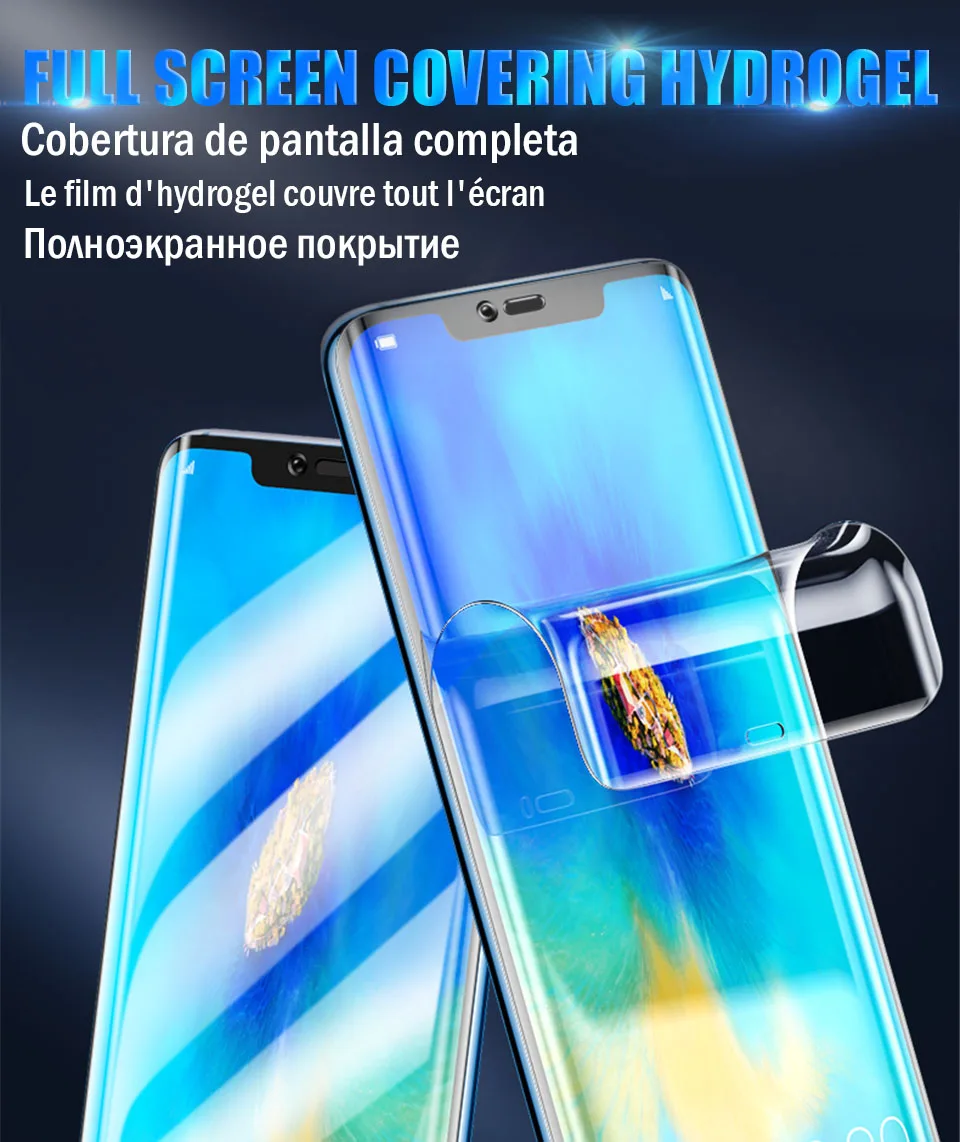 20D Гидрогелевая пленка для huawei Honor 8X10 9 Lite 7A полное покрытие для huawei mate 20 Lite P Smart Honor 20 Pro 20i 10i не стекло