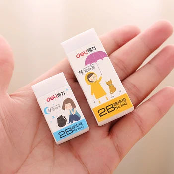 

4Pcs Rubber Eraser White 2B Pencil Eraser Students Art Sketch Drawing Safe Non-toxic School Stationery Office Corrector 3042