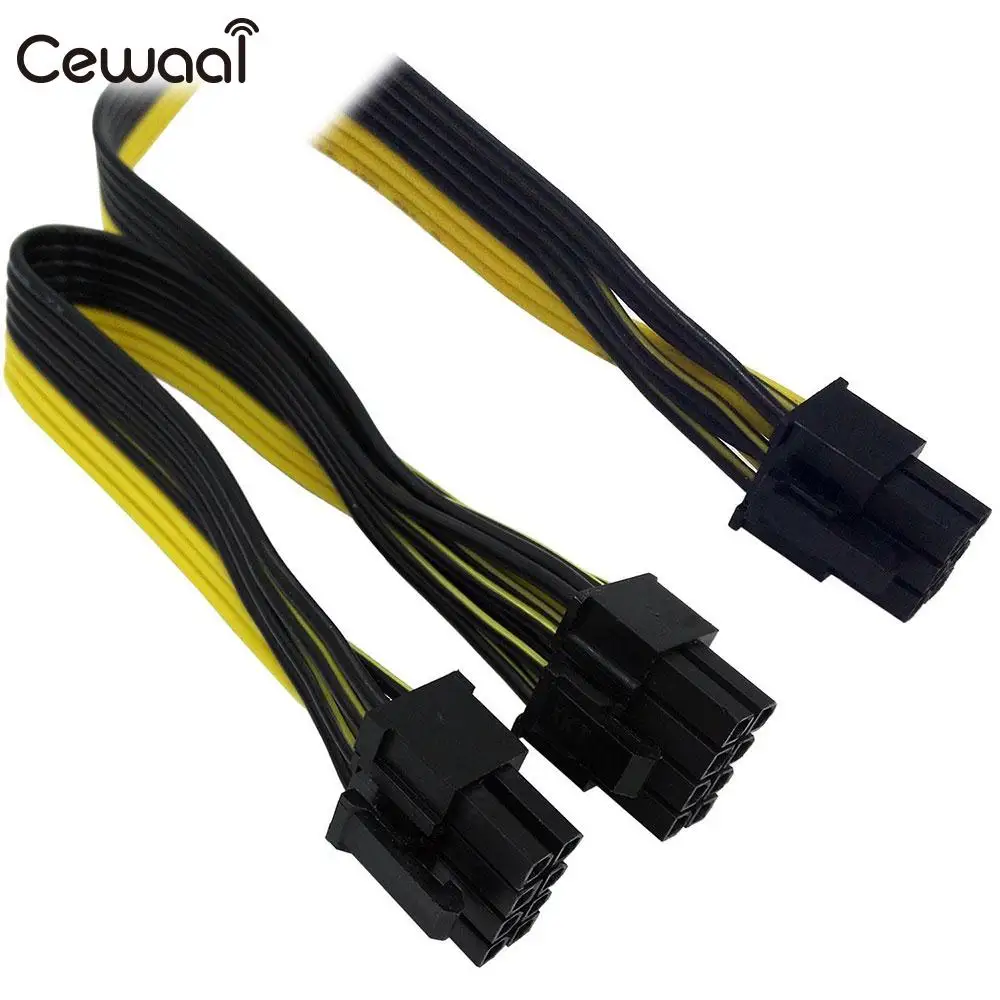 Modular Power Cable Power Cable Extension Power Cable 6Pin Male To Dual 8Pin(6+2) Male Mining Server 18AWG