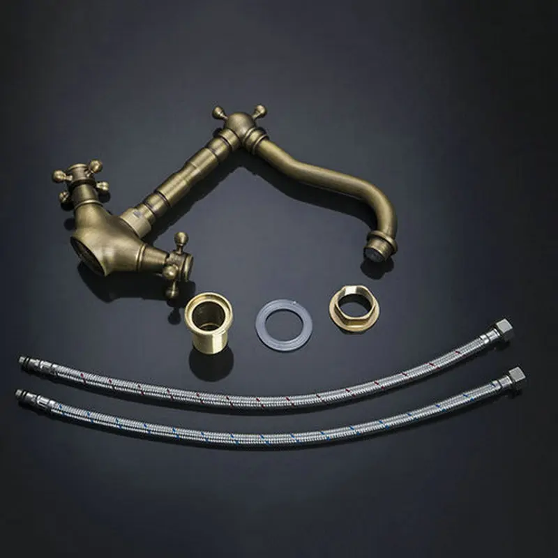 Jieni-torneira giratória 360 graus de latão antigo,