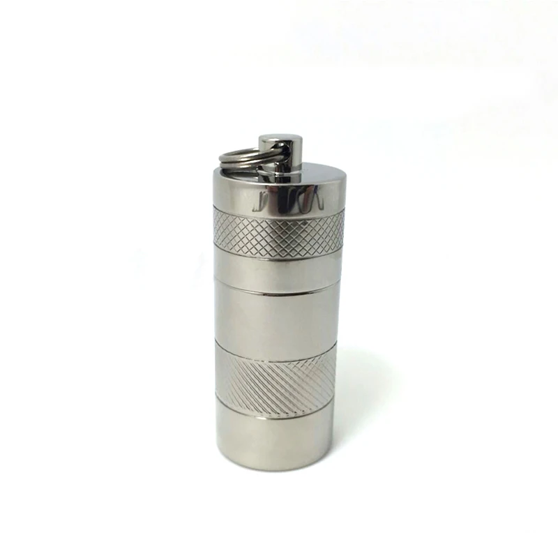 

Portable Pillbox Multifunction Waterproof Outdoor Spare Cans Pure Titanium Non-slip Storage Bottle Titanium Toothpick