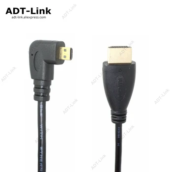 

Angled HDMI Micro HDMI Cable D-Type Left & Right & Up & Down 1.4 3D 1440P Cable Adapter for HDTV XBox Mobile Phone Table Cable