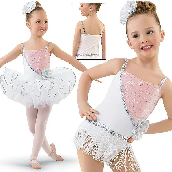 Fashion kids ballet dance dress with TuTu/Tassel 1~15T child perform ...