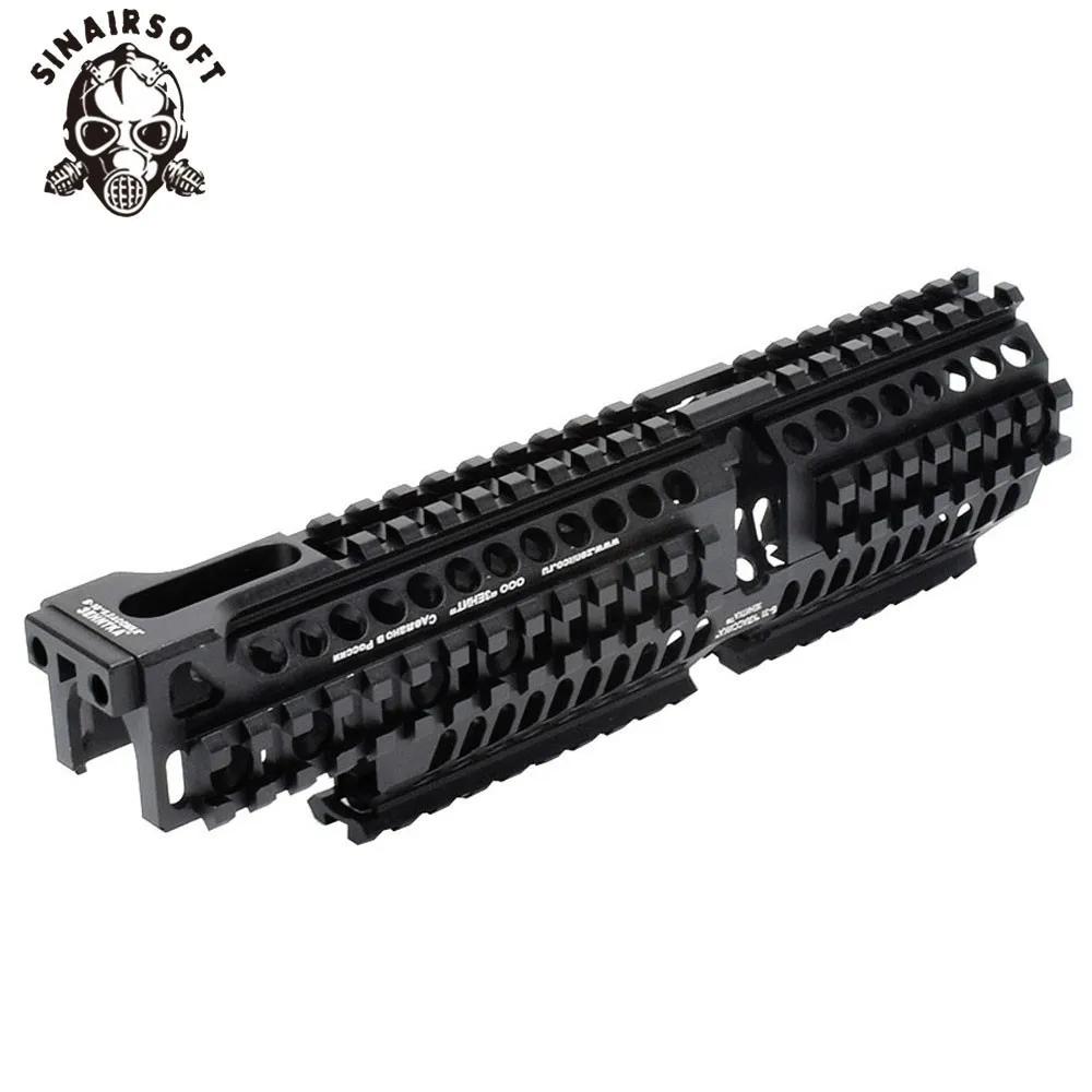 AK 47 Тактический Quad Rail Пикатинни Handguard системы ЧПУ алюминий полная длина тактический для АК AEG/GBB винтовки B30 B31