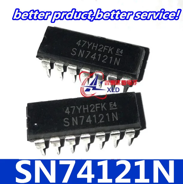 Бесплатная доставка 10 шт./лот N74121N 74121 SN7412N DM74121N 7412 SN74121N DIP-14 хорошее качество |