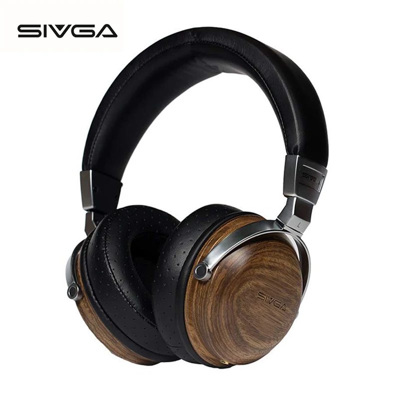 SIVGA SV003 деревянные Накладные наушники Hifi стерео шумоизоляция монитор