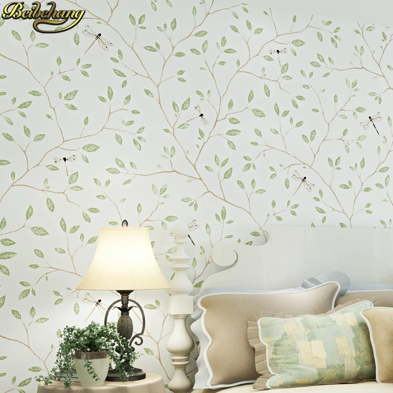 Beibehang Child Room Trees Leaf Wallpaper For Baby Kids Room Non