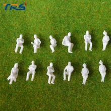 Teraysun todos sentados 200 escala 100 pcs escala HO modelo humano modelo Arquitetônico figuras em miniatura branco ABS plástico povos 1:200