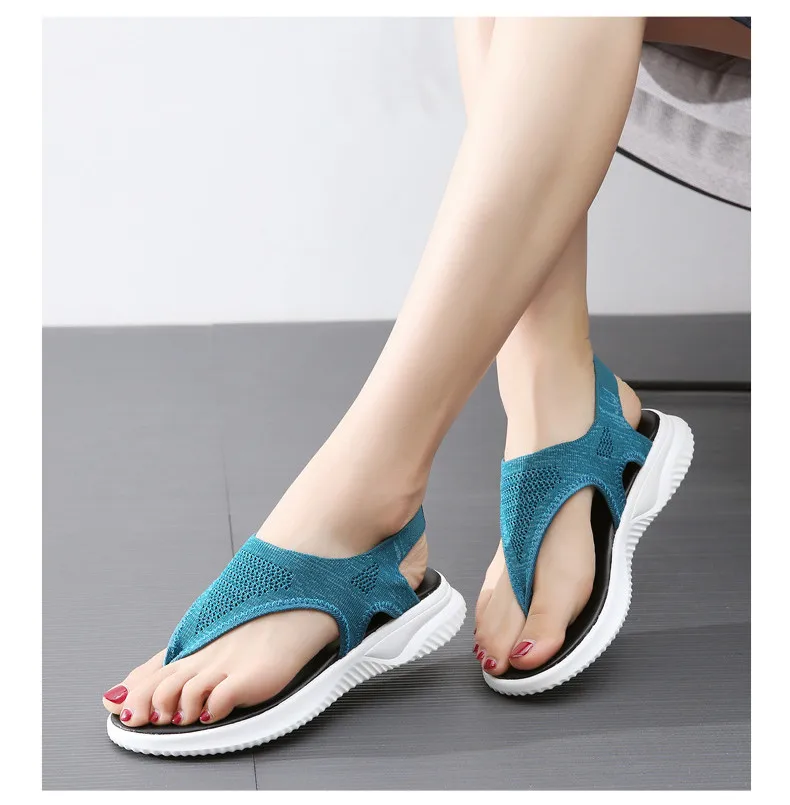 LL 9520-2019 Breathable Flyknit Women Sandals Summer Woman Shoes-16