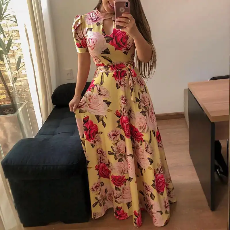 floral design frocks for ladies