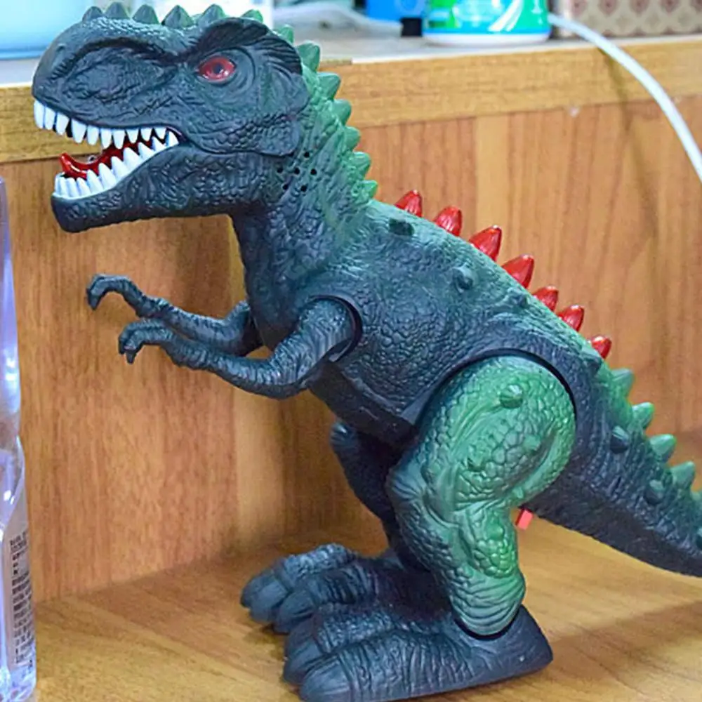 Моделирование динозавра ходьба тираннозавр Электрический звуковой свет RC игрушка для детей ходьба звуков модель игрушки для детей в подарок