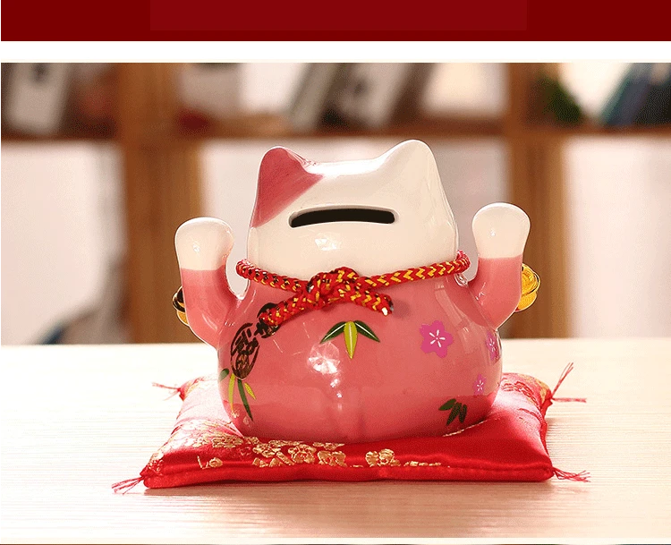 negócio fortuna gato caixa de dinheiro fengshui ofício