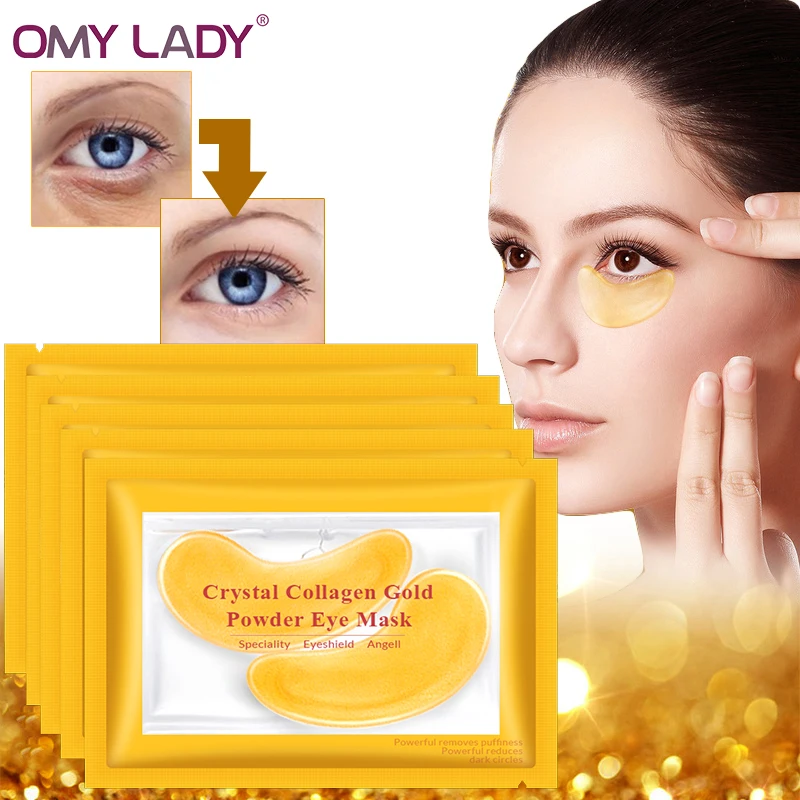 Золотые маски OMY LADY 10 шт. = 5 упаковок кристальная коллагеновая маска для глаз