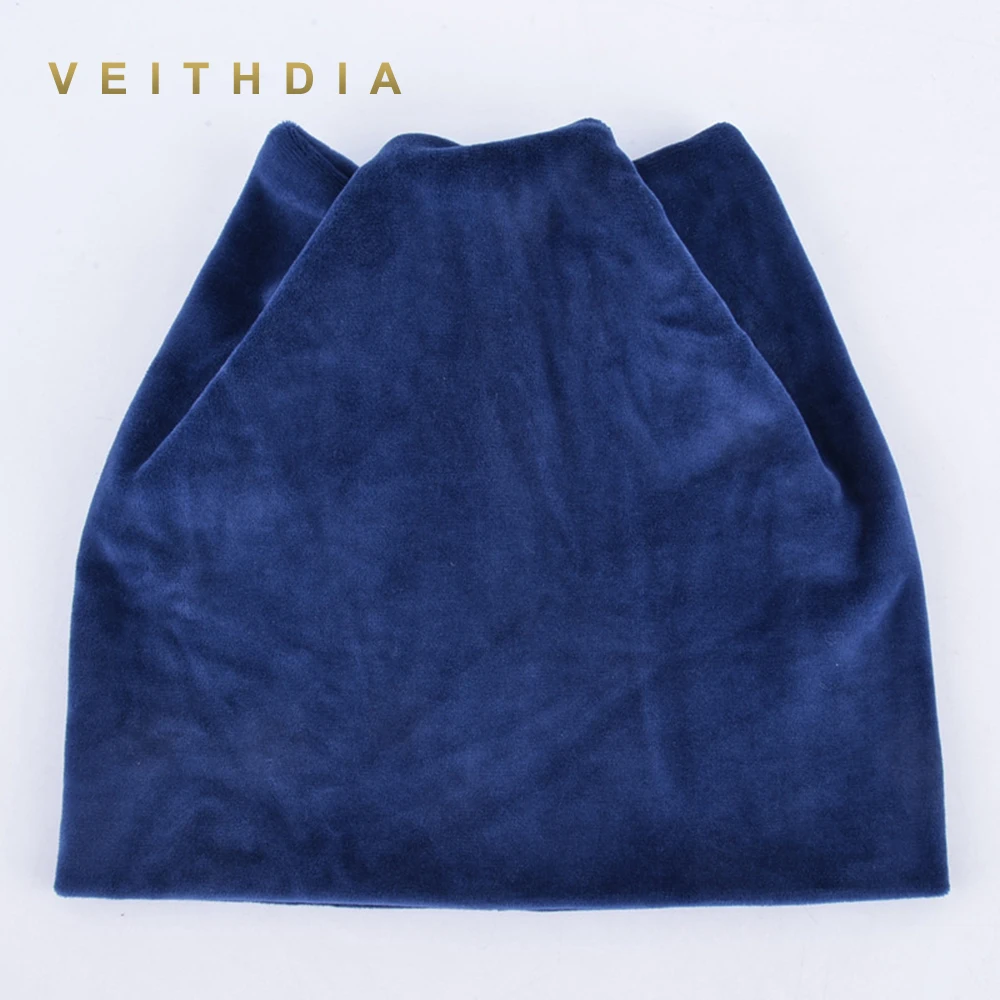 Осенне зимние женские облегающие шапки VEITHDIA шапка с котом теплые бархатные