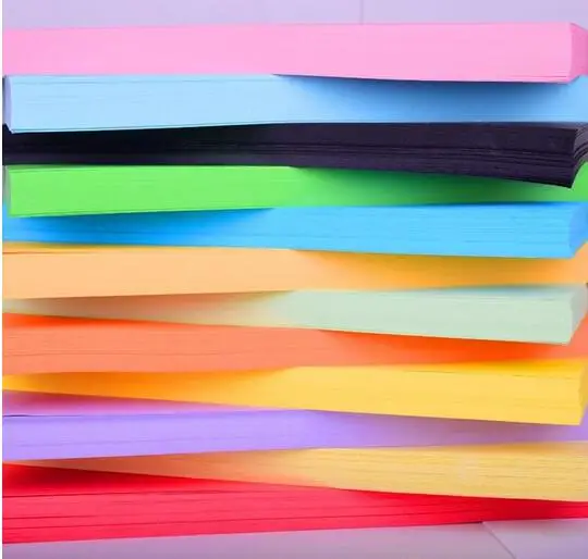 

50pcs 21 * 29cm A4 cardboard color 160gsm diy handmade origami paper