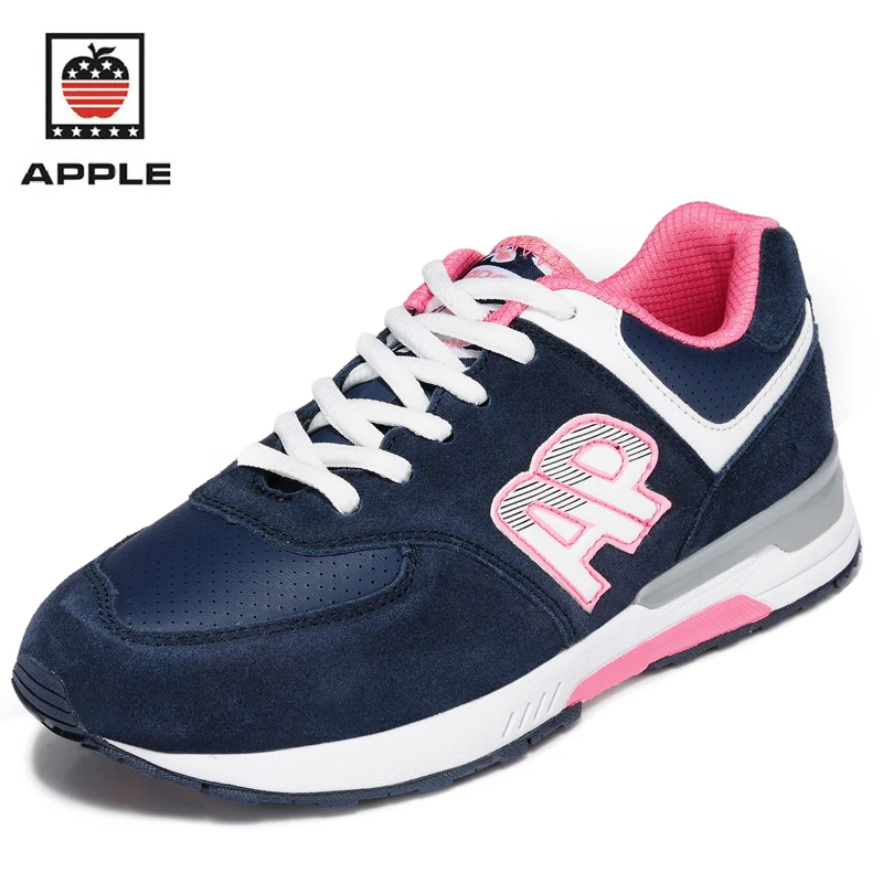 APPLE Winter Women Sneakers Warm Shoes For Women Genuine Cow Leather