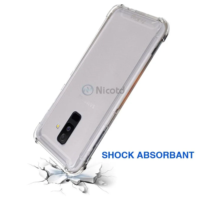 For Samsung Galaxy A6 Plus 2018 TPU Clear Phone Case for Samsung Galaxy A6 2018 Case Cover Silicone Shockproof Phone Back Cover (1)