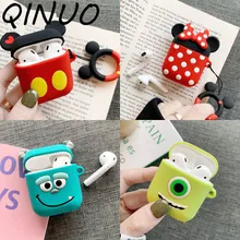 Мультяшный беспроводной Bluetooth чехол для наушников для Apple AirPods 1 2 Силиконовый зарядный чехол для наушников Защитный чехол для AirPods