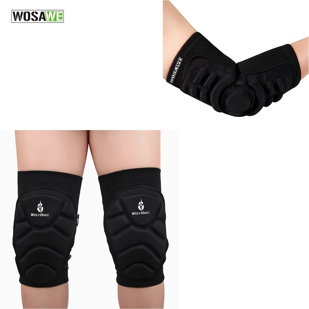 Hot Seller Cycling-Protection-Set Support-Gear Knee-Pads Elbow Dh-Bike Motorcycle WOSAWE MTB 4pcs yGKjka8E