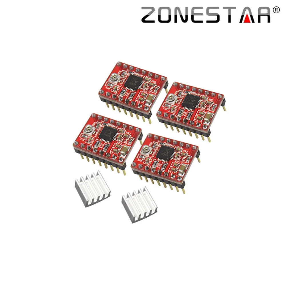 

ZONESTAR Reprap Stepper Driver A4988 Stepper Motor Driver Module with Heat Sink