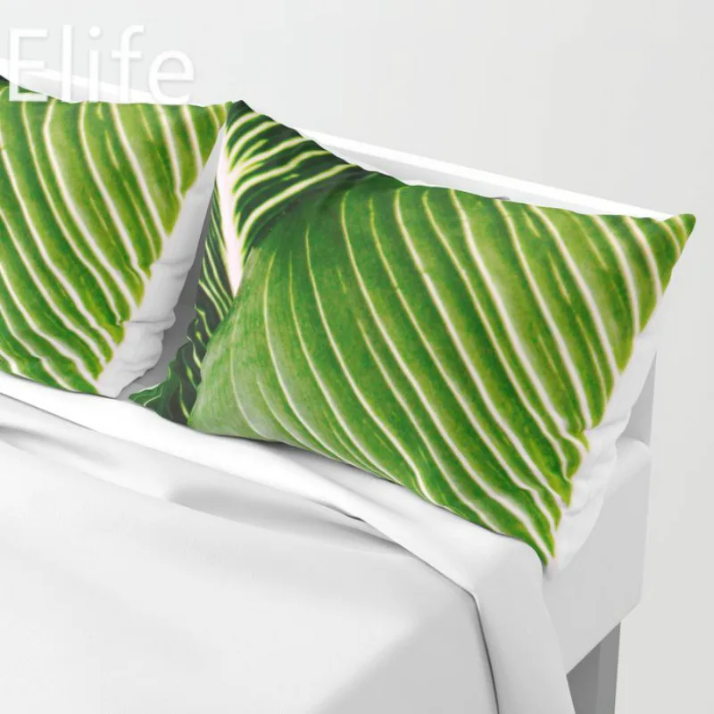 3 Elife Nordic искусственные зеленые листья полиэстер декоративная подушка наволочки в подушка чехол для подушки для дивана автомобиля 30x50 см - Color: 3