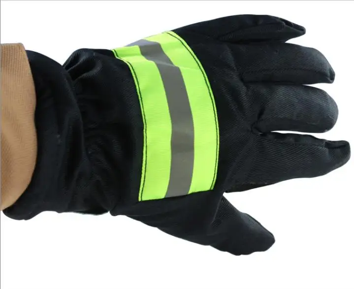 Противопожарные перчатки износостойкие Нескользящие толстые защитные перчатки светоотражающий ремень противопожарные защитные