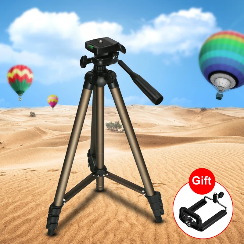 

WT3130 Profesional Camera Tripod for Canon Nikon Sony DSLR Camera Camcorder Mini Tripod For Phone Tripod Camara