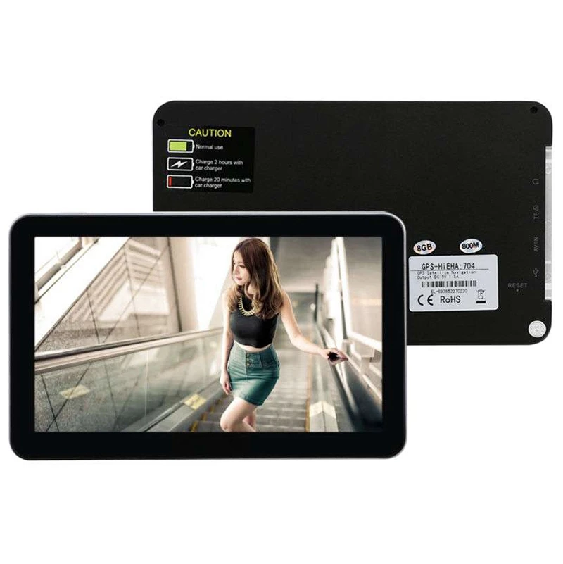  Auto Universal 7 Zoll 8GB GPS Navigation Universal mit Europa Karten Externe Tragbare GPS Navigator