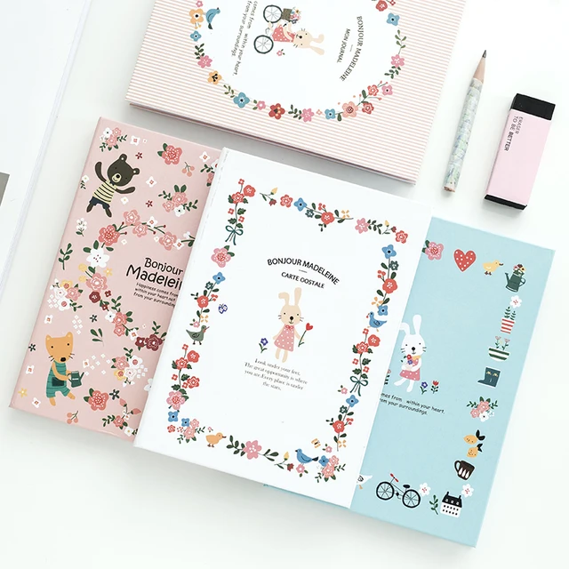 k kbook cute notebook a6 paper cartoon rabbit hardcover notebooks