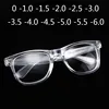 Finished Myopia glasses Transparent White Plastic Frame 2140 Eyewear Diopters 0 -0.5 -1 -1.5 -2 -2.5 -3 -3.5 -4 1
