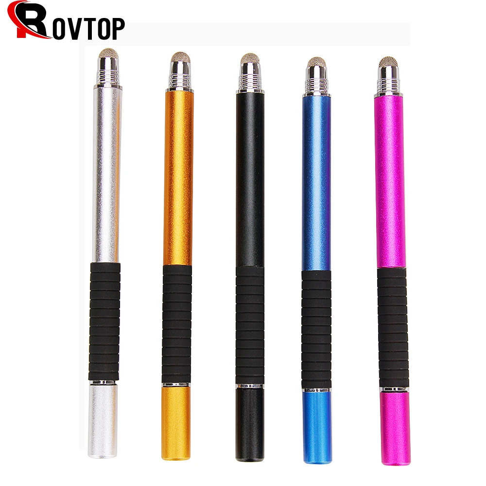 

Rovtop 2 in 1 Multifunction Fine Point Round Thin Tip Touch Screen Pen Capacitive Stylus Pen For Smart Phone Tablet iPad iPhone