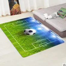 Футбольный Печатный бархатный коврик футбольный поданный ковер короткий плюшевый бархатный коврик декоративное противоскользящее покрытие абсорбент