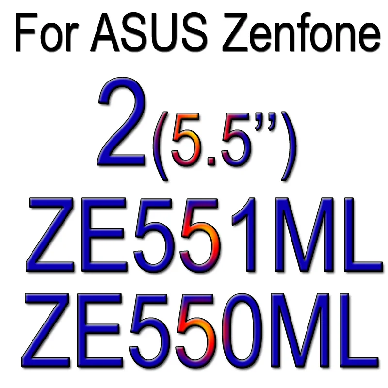 Закаленное стекло для Asus Zenfone Max ZC550KL 5 GO ZD551KL 3 ZE552KL 2 Laser ZE500KL ZE550KL ZE550ML чехол Защитная пленка для экрана - Цвет: Zenfone 2 ZE550ML