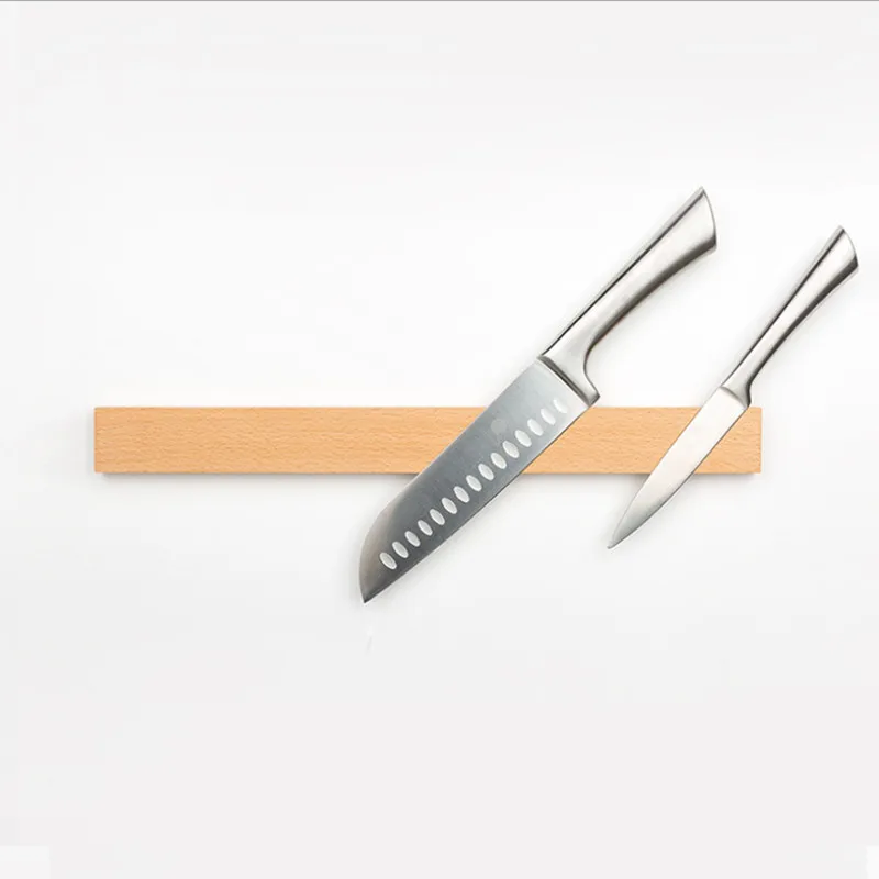 

Powerful 2 Inch Magnetic Knife Strip, Solid Wall Mount Wooden Knife Bar. Professional Magnetic Knife & Tool holder, Unique gift