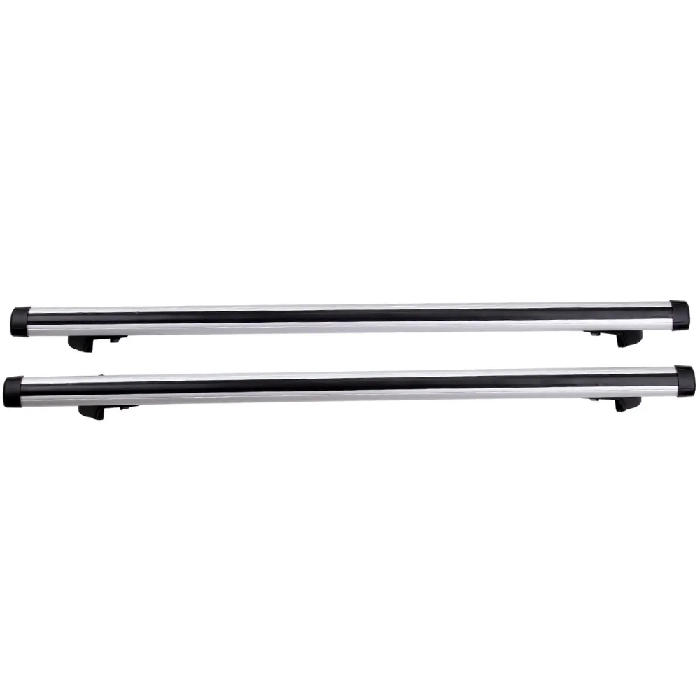 49" Aluminum Car Top Cross Bar Crossbar Roof Rack Pair 130lb Cargo